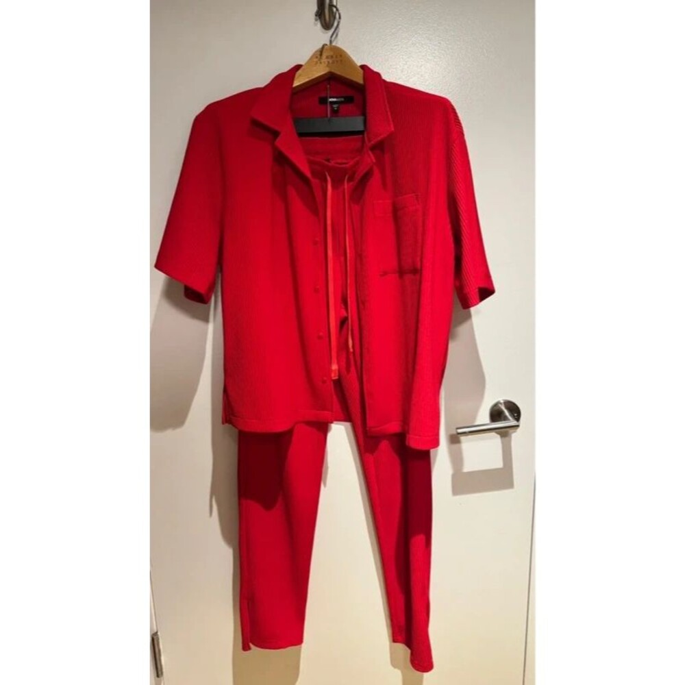 Red Two piece Mens cuban set!